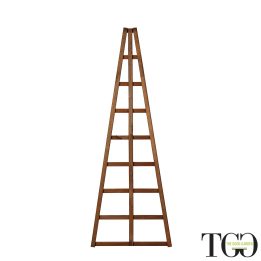 Pyramiden-Rankgitter Hortus aus Holz für außen, kastanienbraun, 60 x 150 cm
