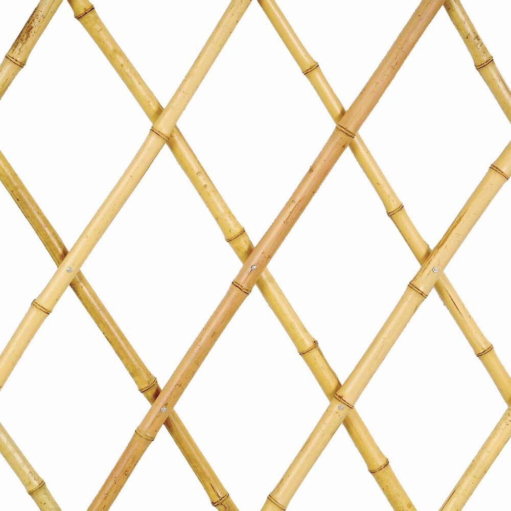 Ausziehbares Bambusgitter 180x45 cm mit diagonalem Muster