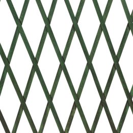 Scherenspalier aus Holz, ausziehbar, 180 x 45 cm, diagonal, grün
