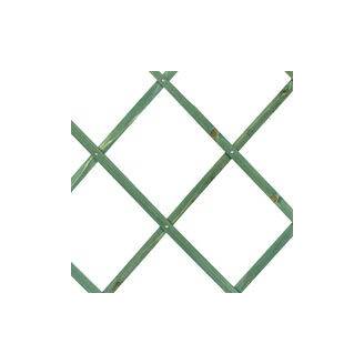 Ausziehbares Holzgitter 180x45 cm mit diagonalem Muster in grüner Farbe