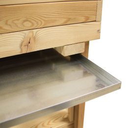 Wasserauffangschale aus Metall, Größe 76 x 39 x 2 cm, für Gemüsegärten mit unterem Regal