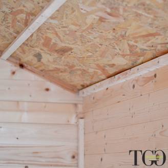 Holzhütte für Paletten und Holzpaletten Fidan mit doppelter Tür, 178x273 cm
