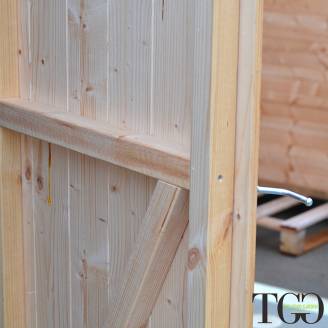 Holzhütte für Paletten und Holzpaletten Fidan mit doppelter Tür, 178x273 cm