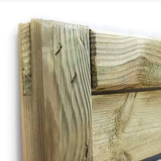 Holz-Sichtschutzpaneel Charlie 90x180 cm, druckimprägniert im Autoklavenverfahren