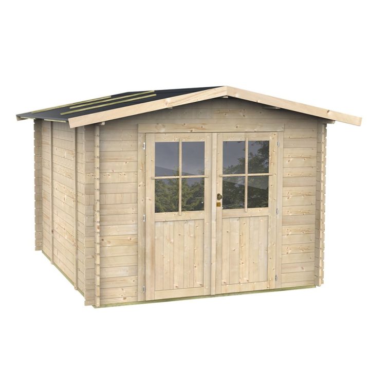 Gerätehaus Willa aus Holz, 215 x 249 cm, Doppeltür mit Fenster