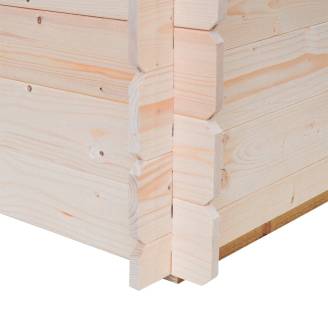 Holztruhe im Freien, Modell Gaia, Abmessungen 60x60x54 cm