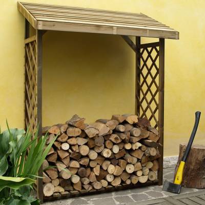 Holzunterstand mit Gitter Jessy 162x60x205 cm aus druckimprägniertem Nadelholz
