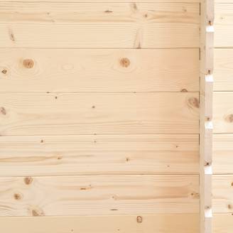 Holzhütte 2,5x2,5 m Jack mit doppelter verglaster Tür 248x248 cm