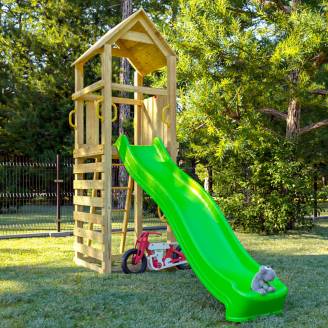 Gartenholzspielzeug Playland Jumpy TGG Play mit Turm und Rutsche