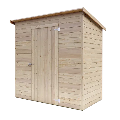 Anlehn-Gartenhaus Lady aus Holz, 2 x 1 m, individuell konfigurierbar, 19 mm