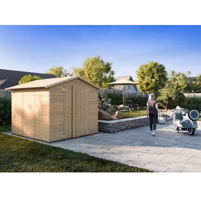 Holzgartenhaus Lady Big 2,5 x 2,5 m, konfigurierbar, Wandstärke 19 mm