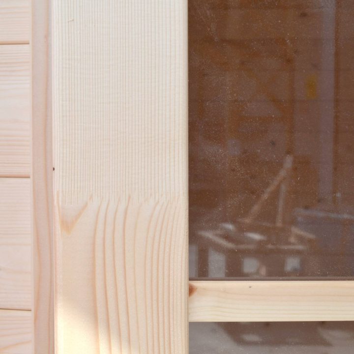 Gerätehaus Willa aus Holz, 215 x 249 cm, Doppeltür mit Fenster