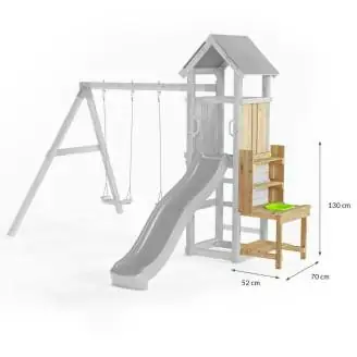 Fungoo Highlight Küche Gartenspielplatz aus Holz mit Kinderküche