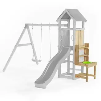 Fungoo Highlight Küche Gartenspielplatz aus Holz mit Kinderküche