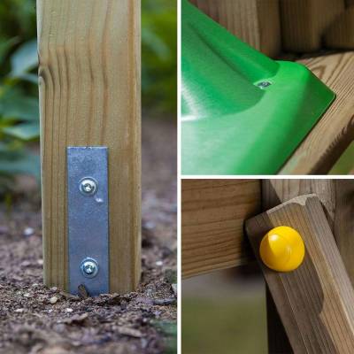 Fungoo Highlight Küche Gartenspielplatz aus Holz mit Kinderküche