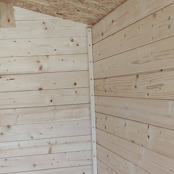 Holz-Gartenhaus Liana 198x130cm für Geräte mit Einzeltür und Fenster