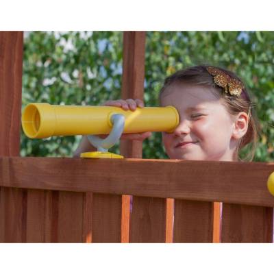 Fungoo MY SPACE XL Kinder-Gartenhaus mit Rutsche