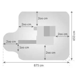Fungoo MY SPACE XL Kinder-Gartenhaus mit Rutsche