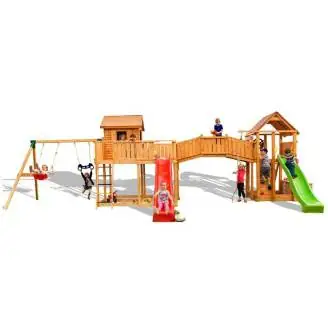Maxi-Holzset Fungoo SMILE FARM Gartenspielplatz