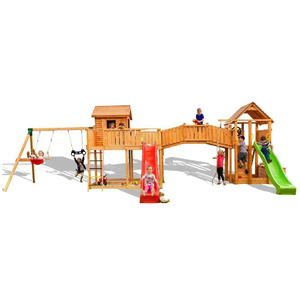 Maxi-Holzset Fungoo SMILE FARM Gartenspielplatz