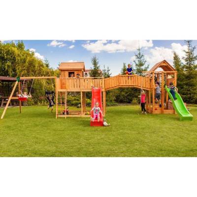 Maxi-Holzset Fungoo SMILE FARM Gartenspielplatz