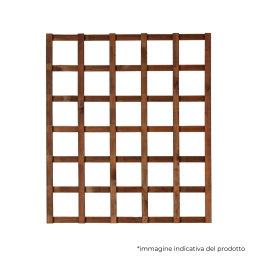 Rankgitter Hortus aus Holz für außen, kastanienbraun, 90 x 90 cm