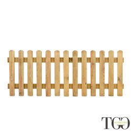 Zaunelement Ermes gerade aus Holz, 180 x 100 cm, naturfarben