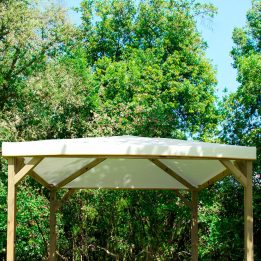 PVC-Hagelschutzplane für Pavillon 3x3 Weiß
