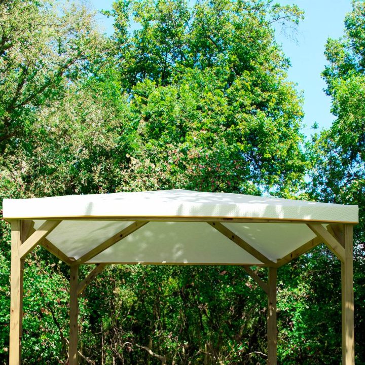 PVC-Hagelschutzplane für Pavillon 3x3 Weiß