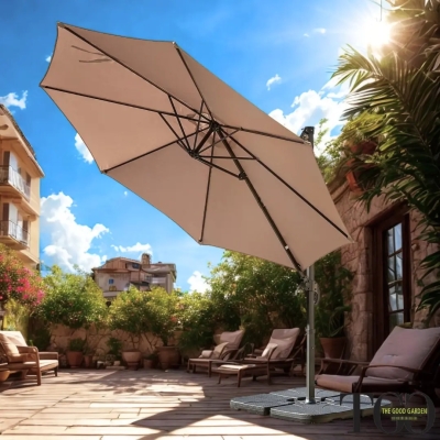 Regenschirme - 3x3 kippbarer Aluminiumschirm Positano