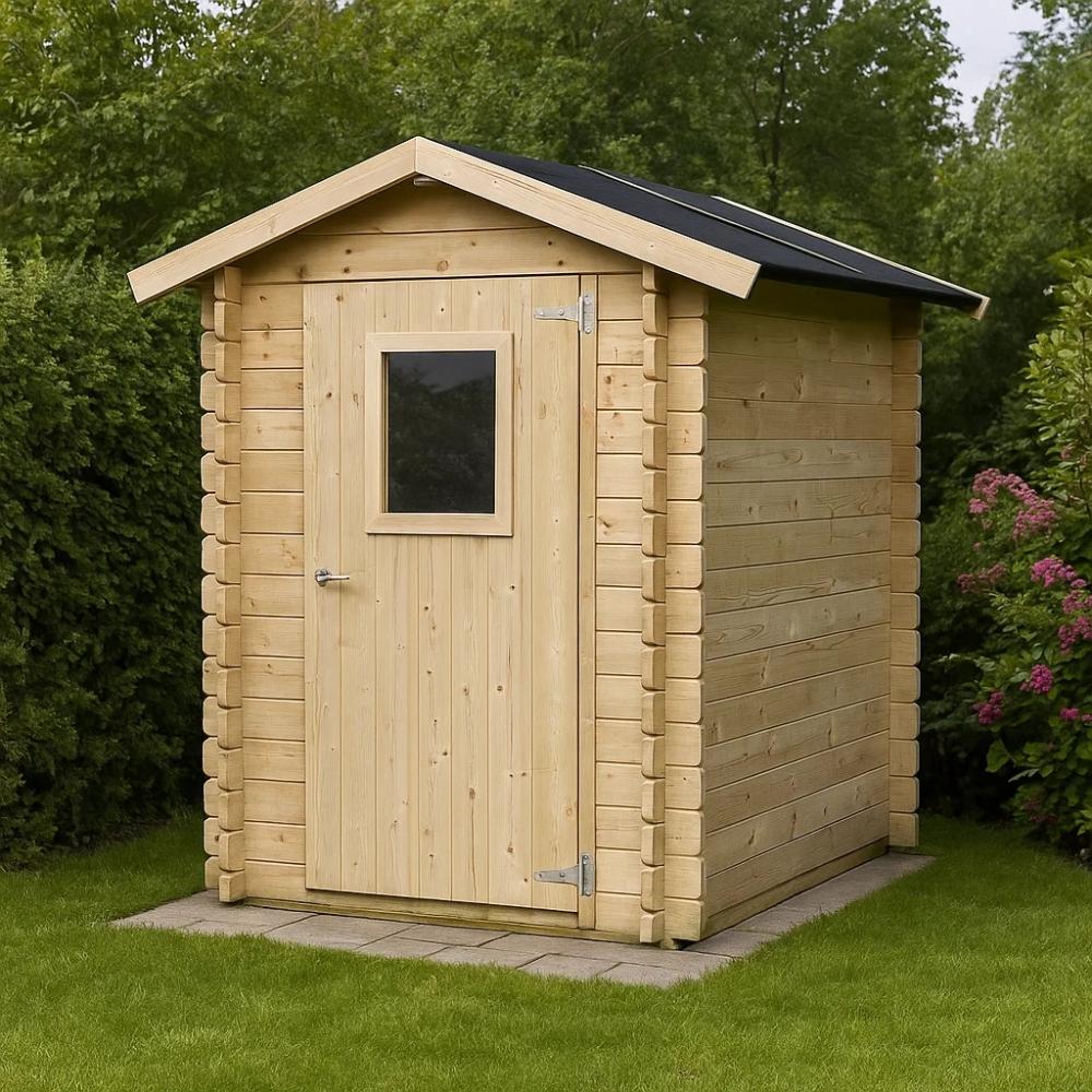 Holzschuppen 1,5x1,5 m Jack For Tools mit Einzelfenstertür 146x146 cm