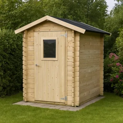 Holzschuppen 1,5x1,5 m Jack For Tools mit Einzelfenstertür 146x146 cm
