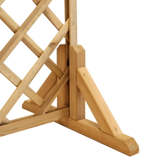 Universeller Holzsockel für Gartengitter – Robust & Wetterfest