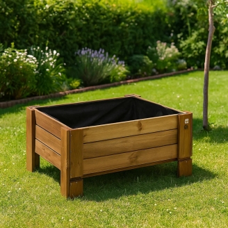 Pflanzgefäße aus Holz – GardenBox – großes Pflanzgefäß aus Holz für den Außenbereich