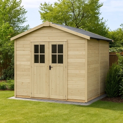 Holzhäuser - Holzhaus 2,5x2 Jack mit Doppeltür für...