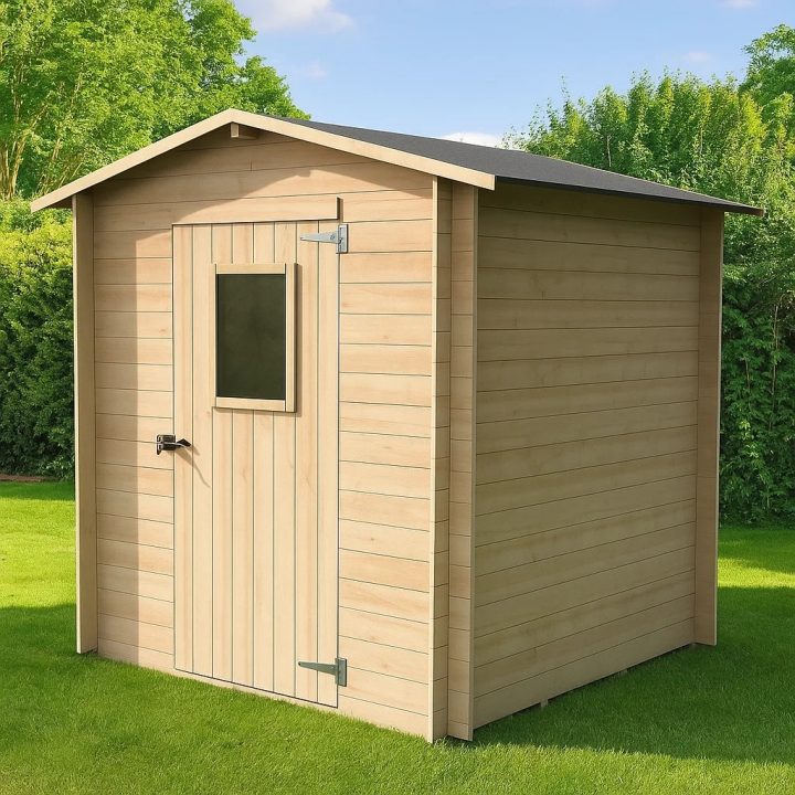 Holzhaus 2x2 Wanda - Gerätehaus Box mit Tür und Fenster 198x198 cm