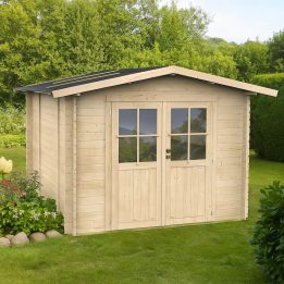 Gerätehaus Willa aus Holz, 215 x 249 cm, Doppeltür mit Fenster