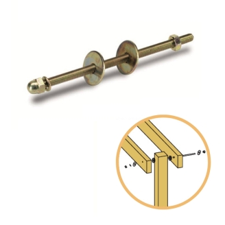 Hardware-Befestigungssatz für Balkenmasten | Schraube 10x210 mm Hardware-Befestigungssatz für Balkenmasten | Schraube 10x210 mm