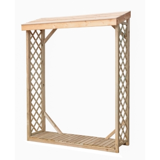 Holzunterstand mit Gitter Jessy 162x60x205 cm aus druckimprägniertem Nadelholz