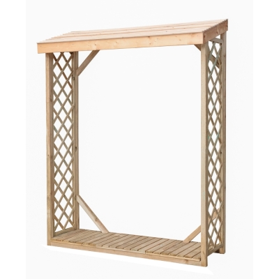 Holzunterstand mit Gitter Jessy 162x60x205 cm aus druckimprägniertem Nadelholz