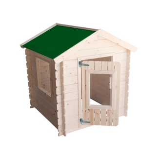 Kinder Gartenhaus aus Holz Heidi 1x1 m Blockhaus 12 mm mit Tür und Fenster
