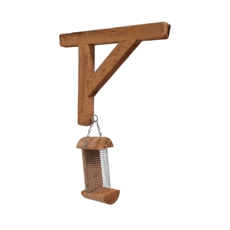 Vogelfutterstation Robin aus Nadelholz 7 x 10 x 19,5 cm