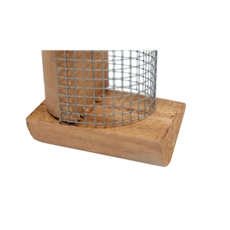 Vogelfutterstation Robin aus Nadelholz 7 x 10 x 19,5 cm