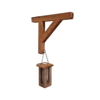 Vogelfutterstation Finch aus Nadelholz 10,5 x 10,5 x 18,5 cm