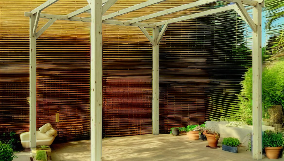 Große Holzpergolen & Holzpavillons für den Garten