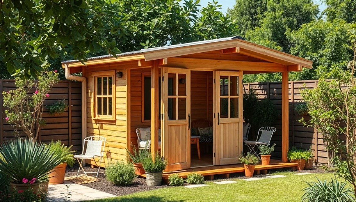 Gartenhaus aus Holz aufbauen – Schritt für Schritt